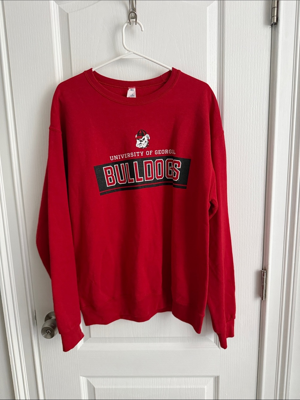 University of Georgia Bulldogs Red Crewneck Sweatshirt